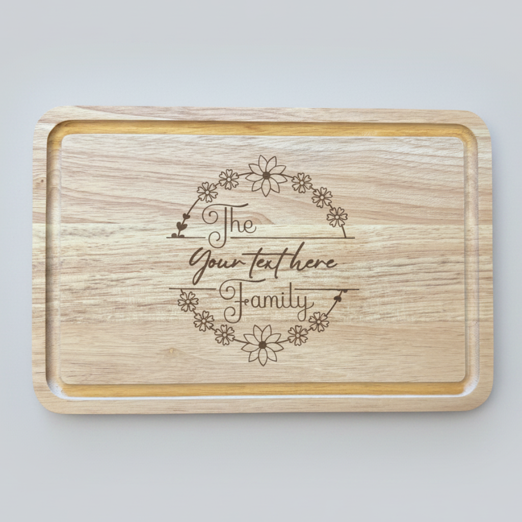 Personalised family Chopping Board  - Custom Kitchen Gift
