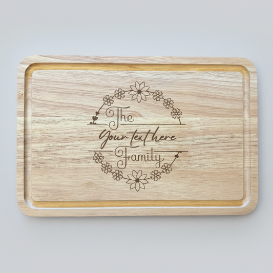 Personalised family Chopping Board  - Custom Kitchen Gift