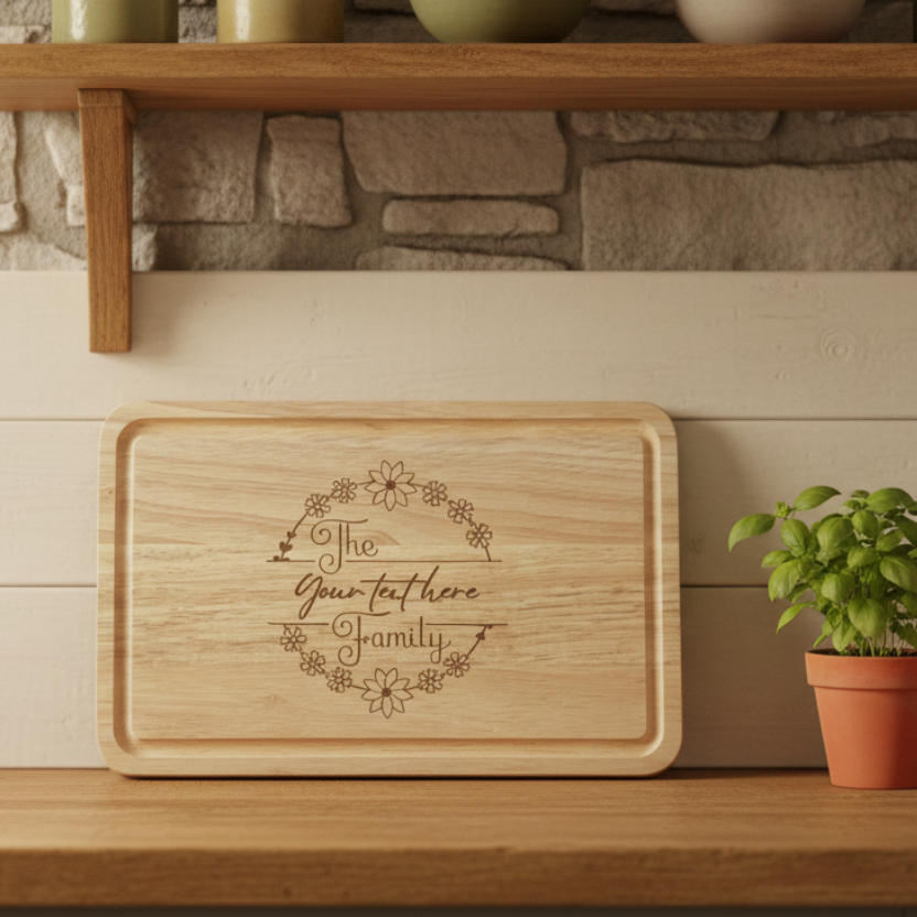 Personalised family Chopping Board  - Custom Kitchen Gift