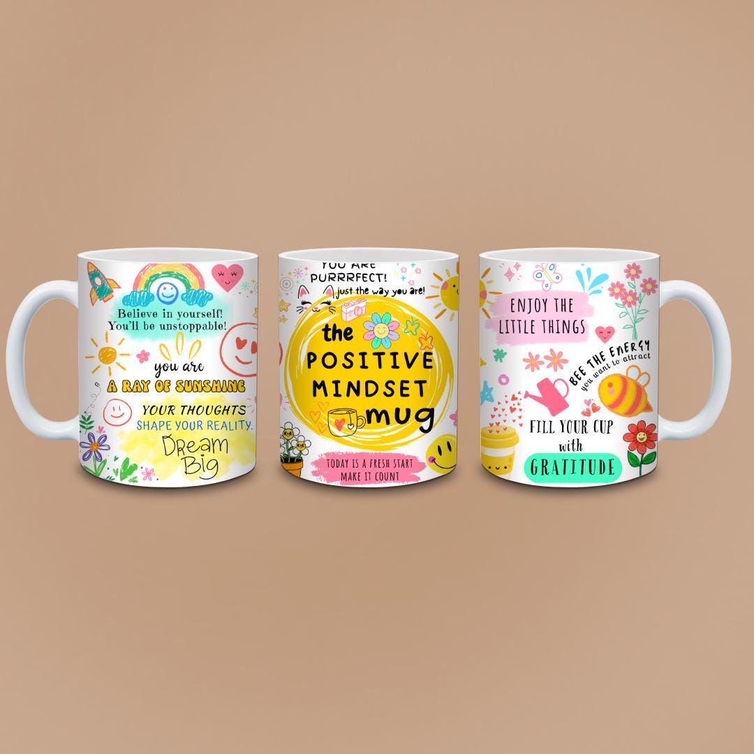 Positive Mindset Mug - You Are Purrrrfect Cat Affirmation