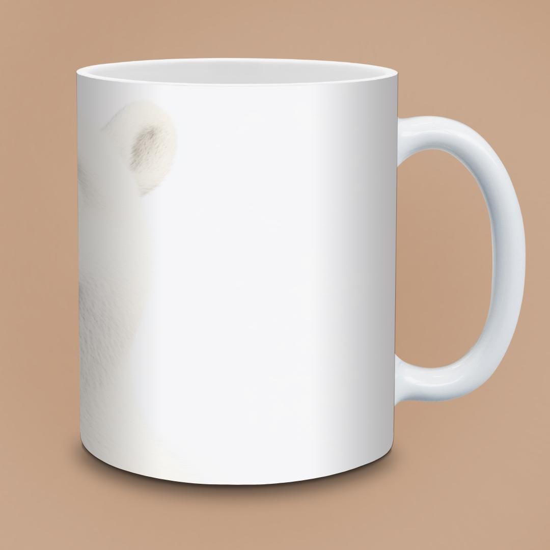 Smiling Polar Bear Mug - Funny Cute Cozy Winter Gift