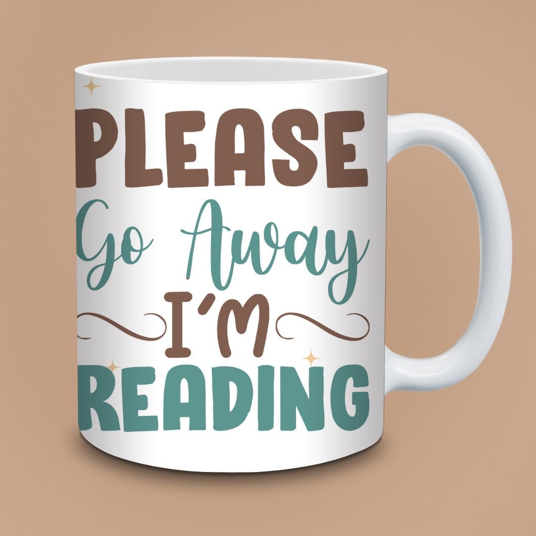 Funny Gnome Coffee Mug – Please Go Away I'm Reading