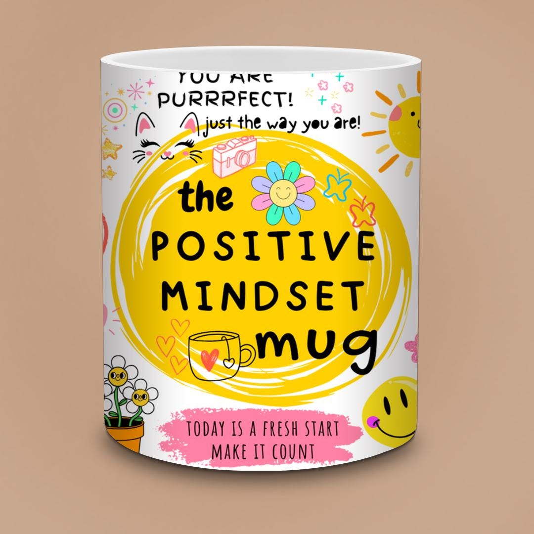 Positive Mindset Mug - You Are Purrrrfect Cat Affirmation