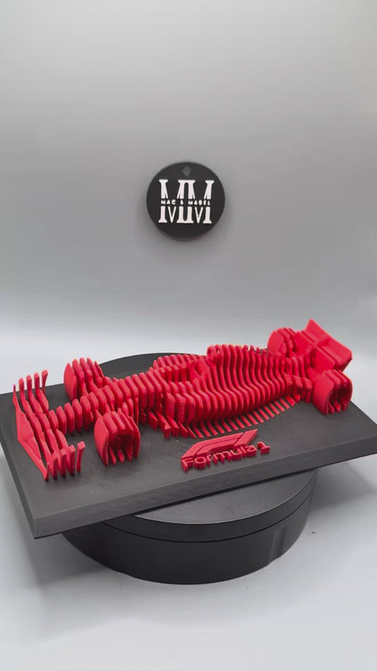 Layered F1 Car Model 2025 - 3D Printed Formula 1 Racing Decor